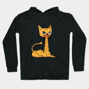 angry cat thinks how to relax Hoodie